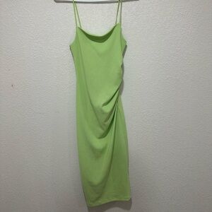 Zara Strapless Dress in Vibrant Green